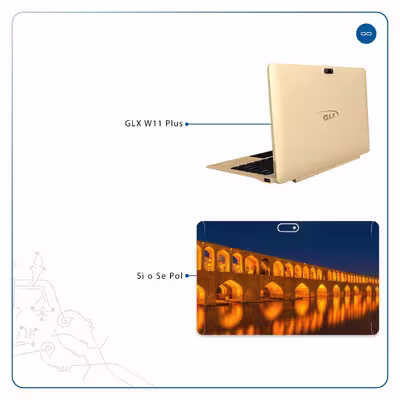 برچسب پوششی ماهوت مدل Si-O-Se-Pol مناسب برای تبلت جی ال ایکس W11 Plus