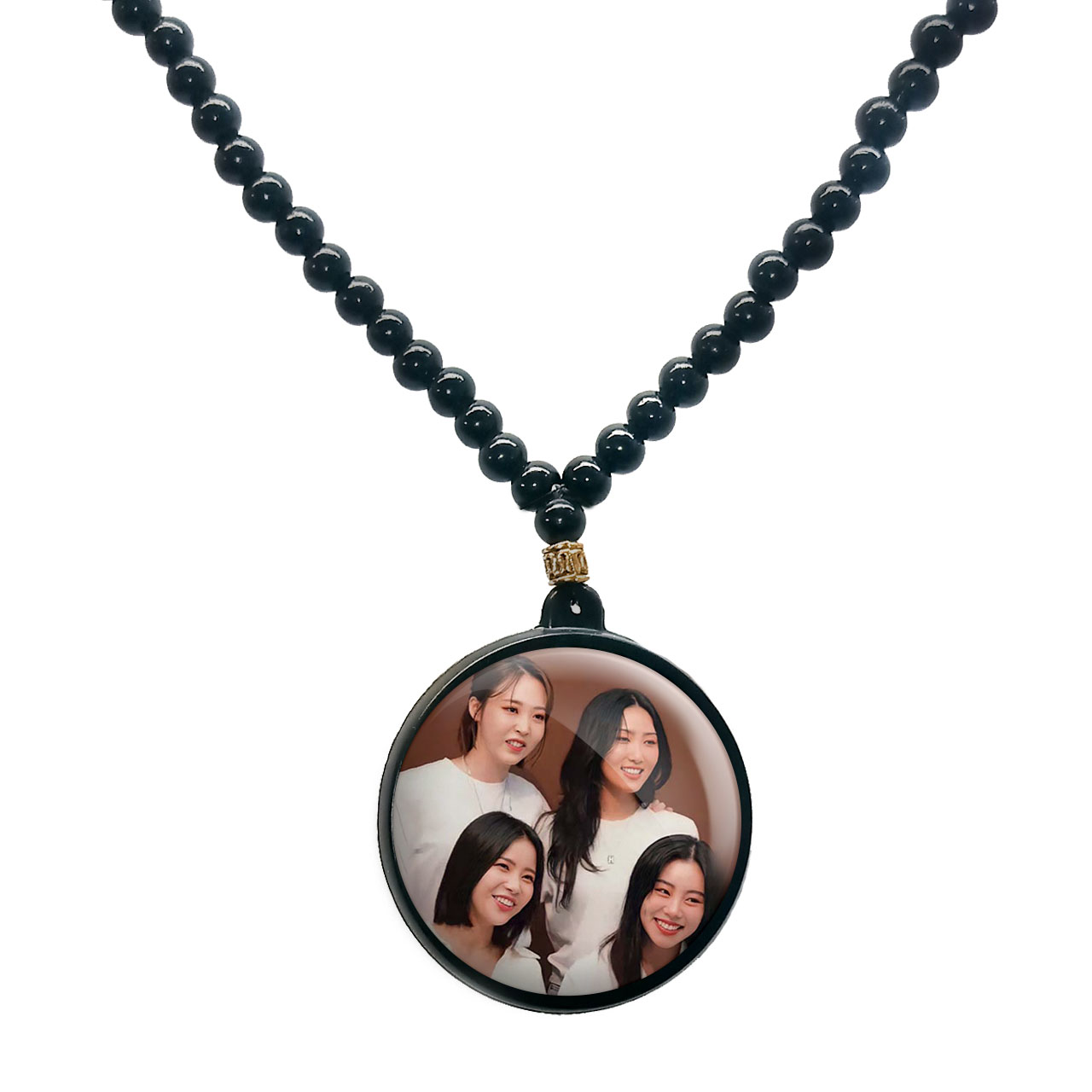 گردنبند پرمانه طرح mamamoo کد pmd.13417 مدل دو طرفه