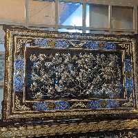 تابلو قلمزنی خاتم و مینیاتور تذهیب 80 در 50