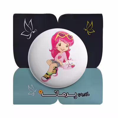 پیکسل پرمانه طرح دختر توت فرنگی کد pm.29805