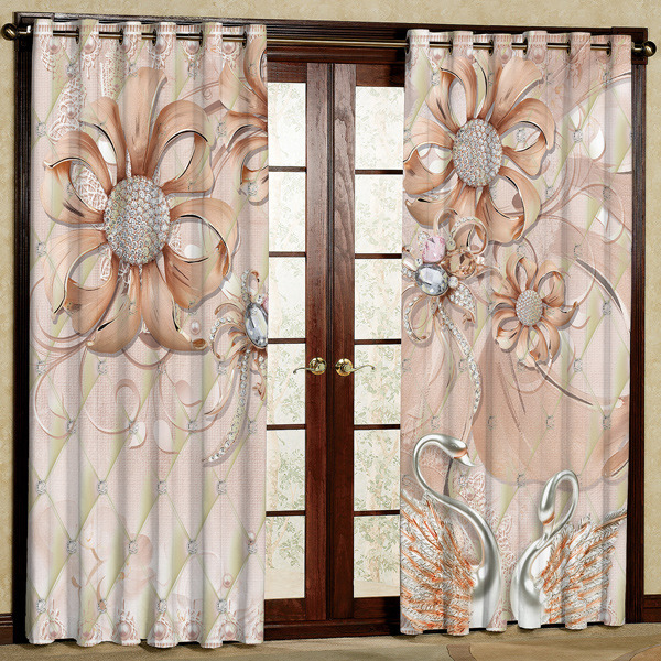 پرده مدل مخمل پانچی کد 6503 سایز 280x140 سانتی متر