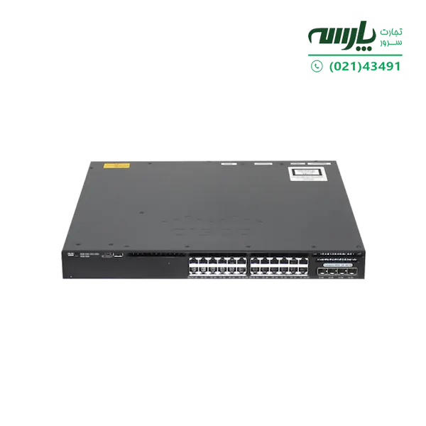 سوئیچ شبکه سیسکو 24 پورت WS-C3650-24TS-S