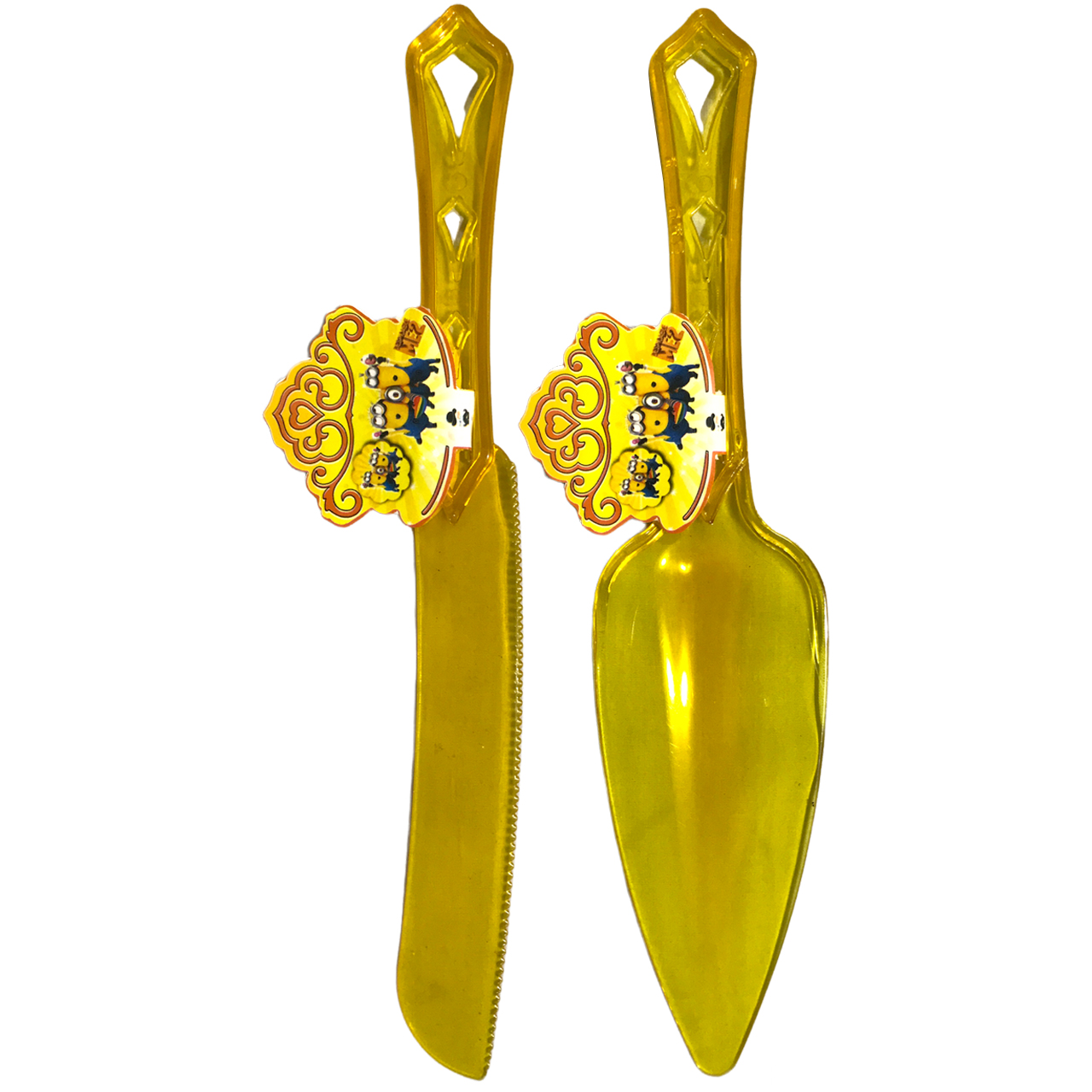 کارد و کفگیر سرو کیک مستر تم طرح مینیون پلاس