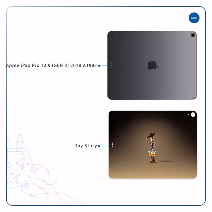 برچسب پوششی ماهوت مدل Toy Story مناسب برای تبلت اپل iPad Pro 12.9 (GEN 3) 2018 A1983