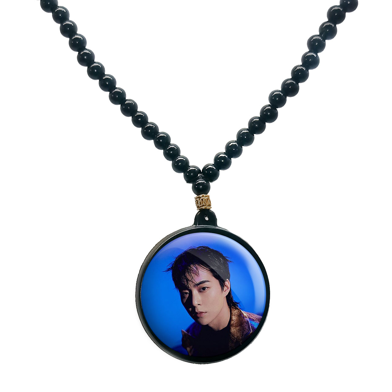 گردنبند پرمانه طرح exo کد pmd.13956 مدل دو طرفه