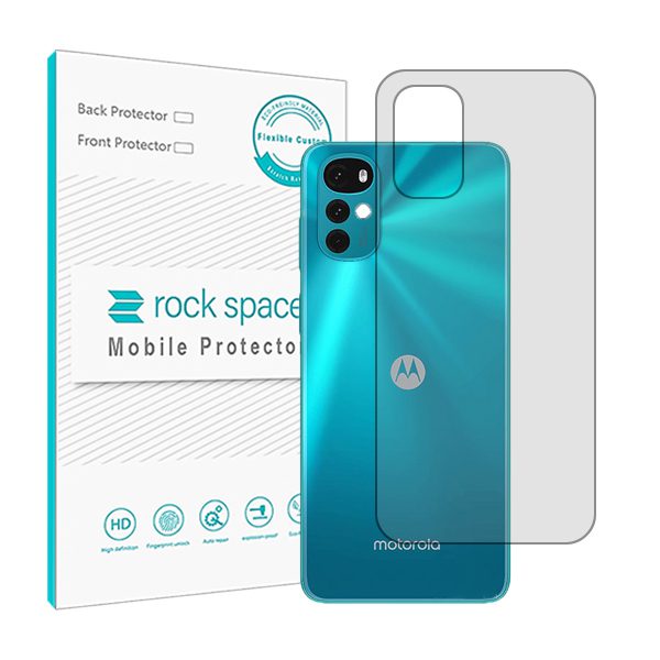گلس محافظ پشت گوشی موتورولا Moto G22 مدل نانو هیدروژل شفاف برند راک اسپیس کد S
