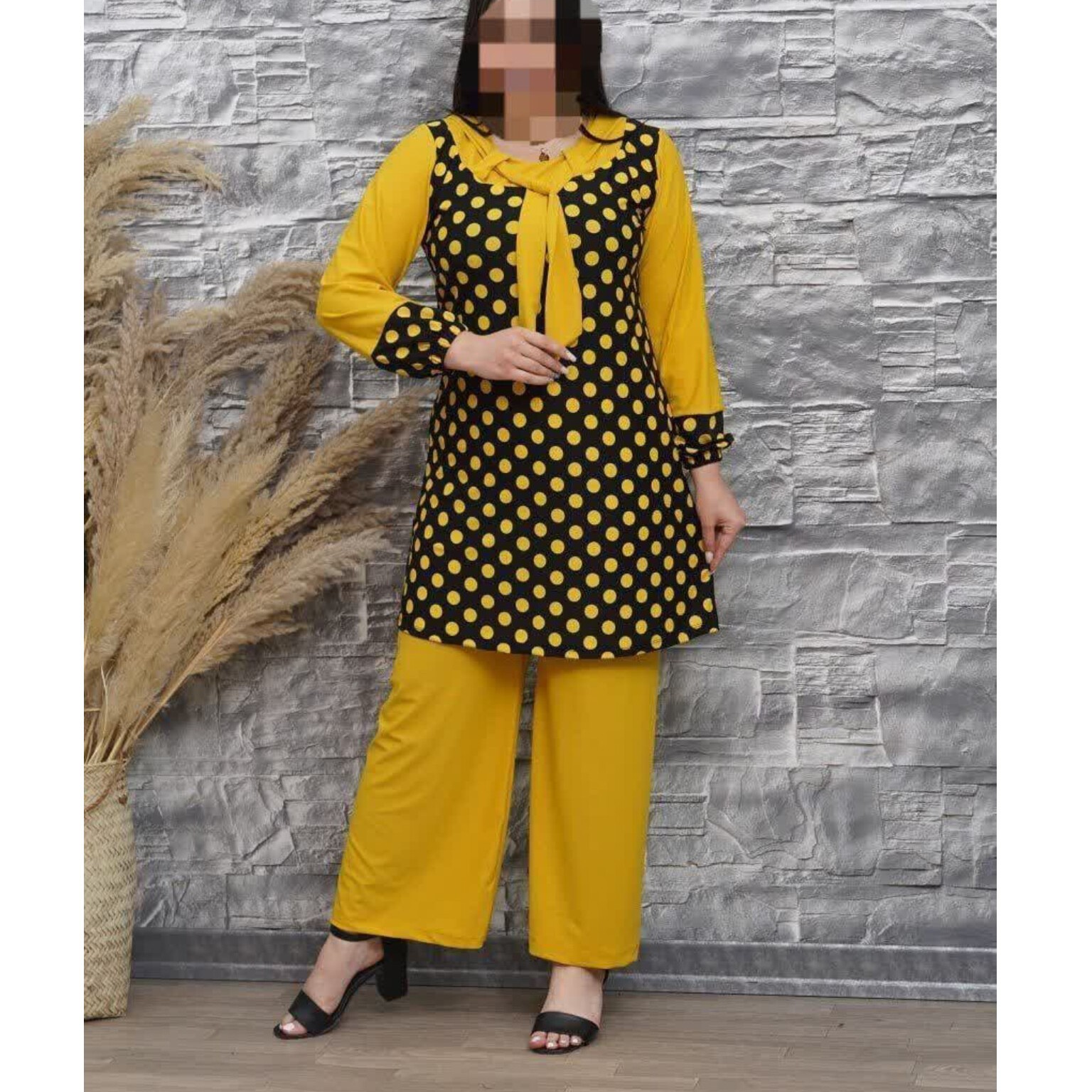 ست تونیک شلوار کرواتی توپی