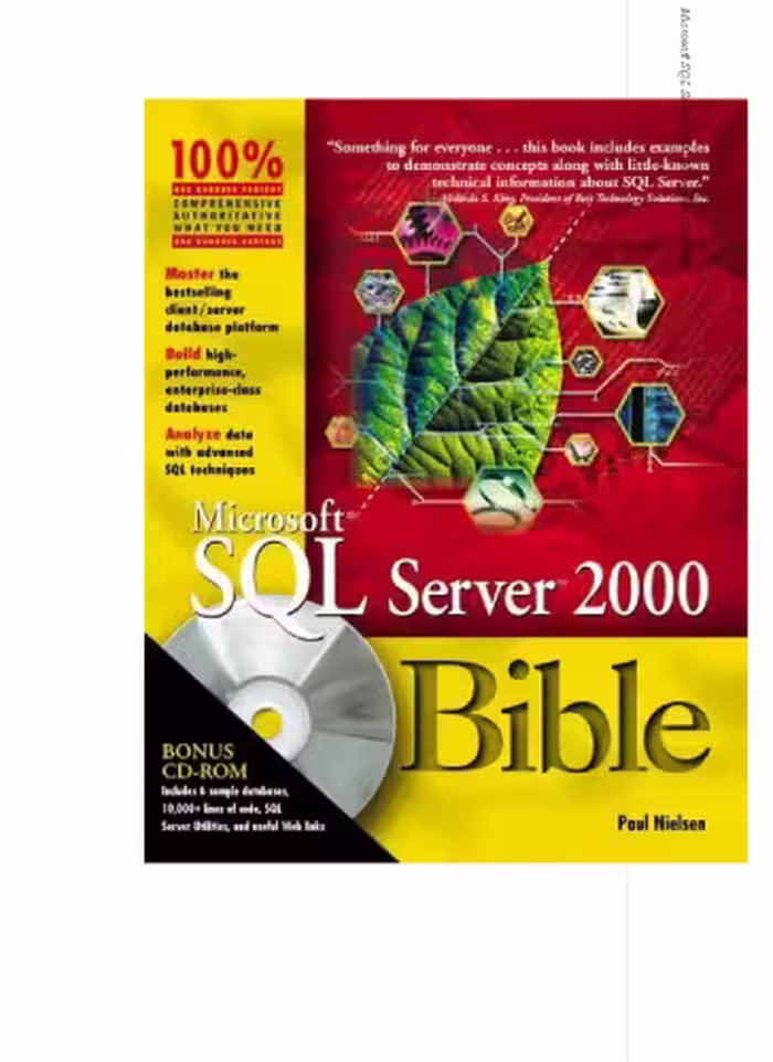 خرید و دانلود نسخه کامل کتاب Microsoft SQL Server 2000 Bible with CD-ROM