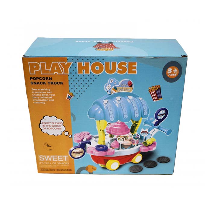 اسباب بازی طرح چرخ اسنک و پاپ کورن مدل 333-1