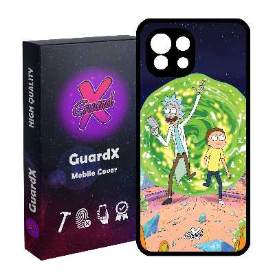 کاور گارد ایکس طرح Rick and Morty مدل Glass10190 مناسب برای گوشی موبایل شیائومی Mi 11 Lite