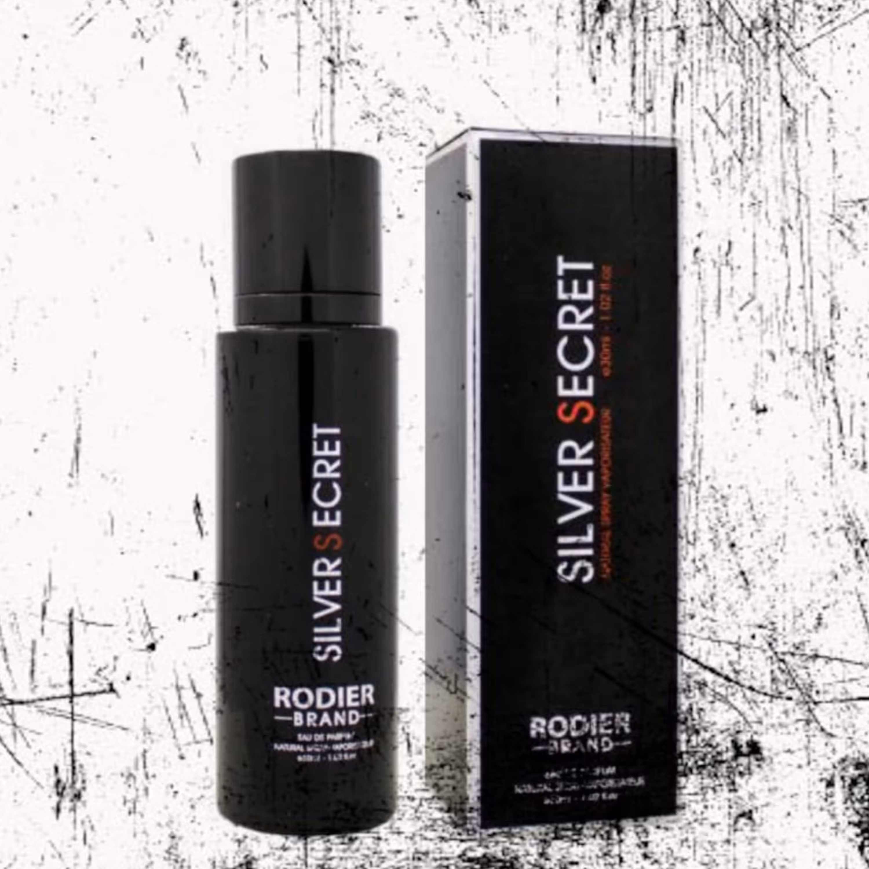 عطر جیبی مردانه 30 میل برند رودیر سیلور سکرت (Silver Secret)  مشابه سیلورسنت
