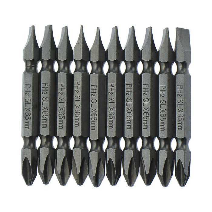 سری پیچ گوشتی یک سر چهارسو یک سر دو سو نیکون مدل NE-PH2SL-65mm مجموعه 10 عددی