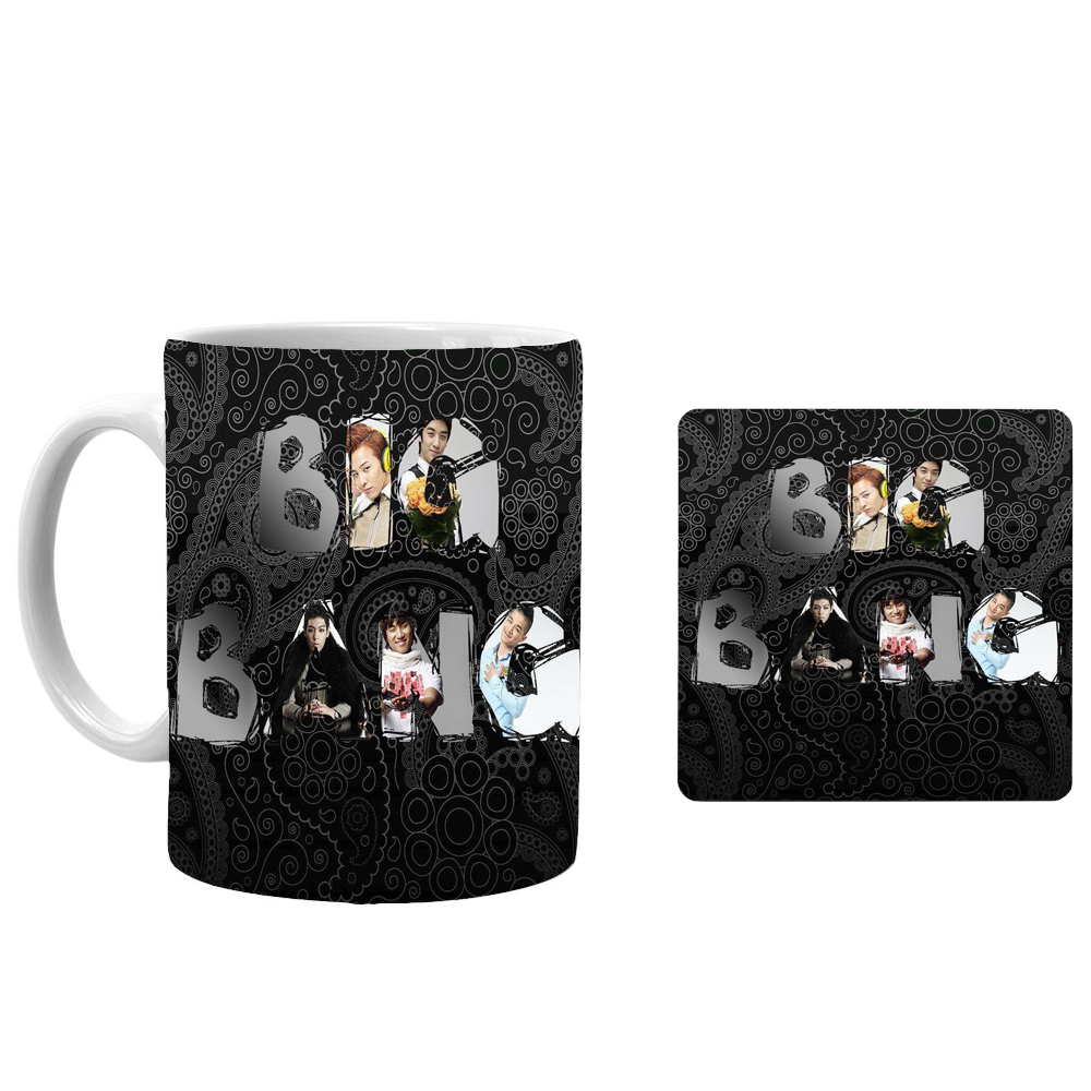 ماگ طرح گروه بیگ بنگ bigbang کد xa1 به همراه زیر لیوانی