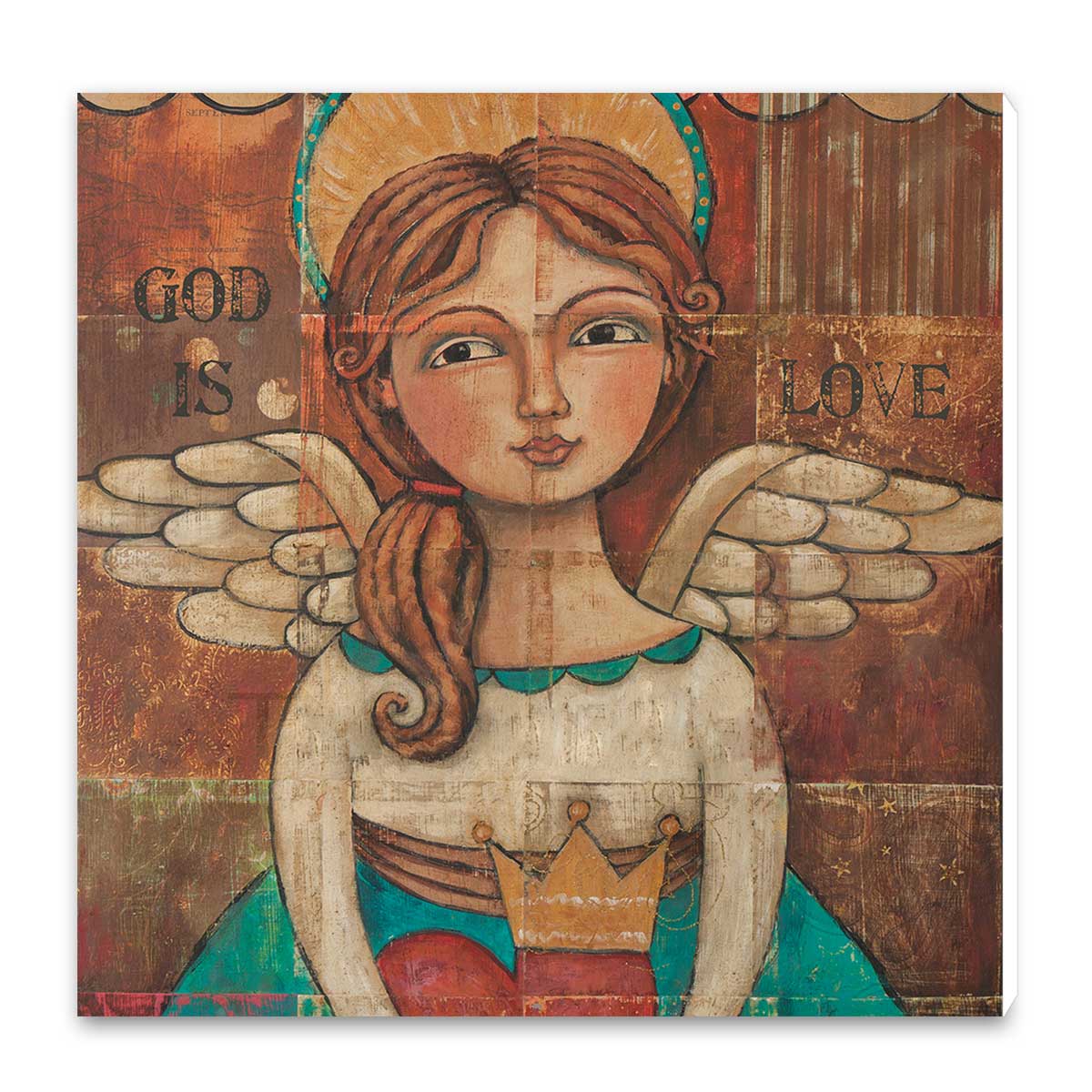 تابلو شاسی طرح فرشته تاج دار کد wts100