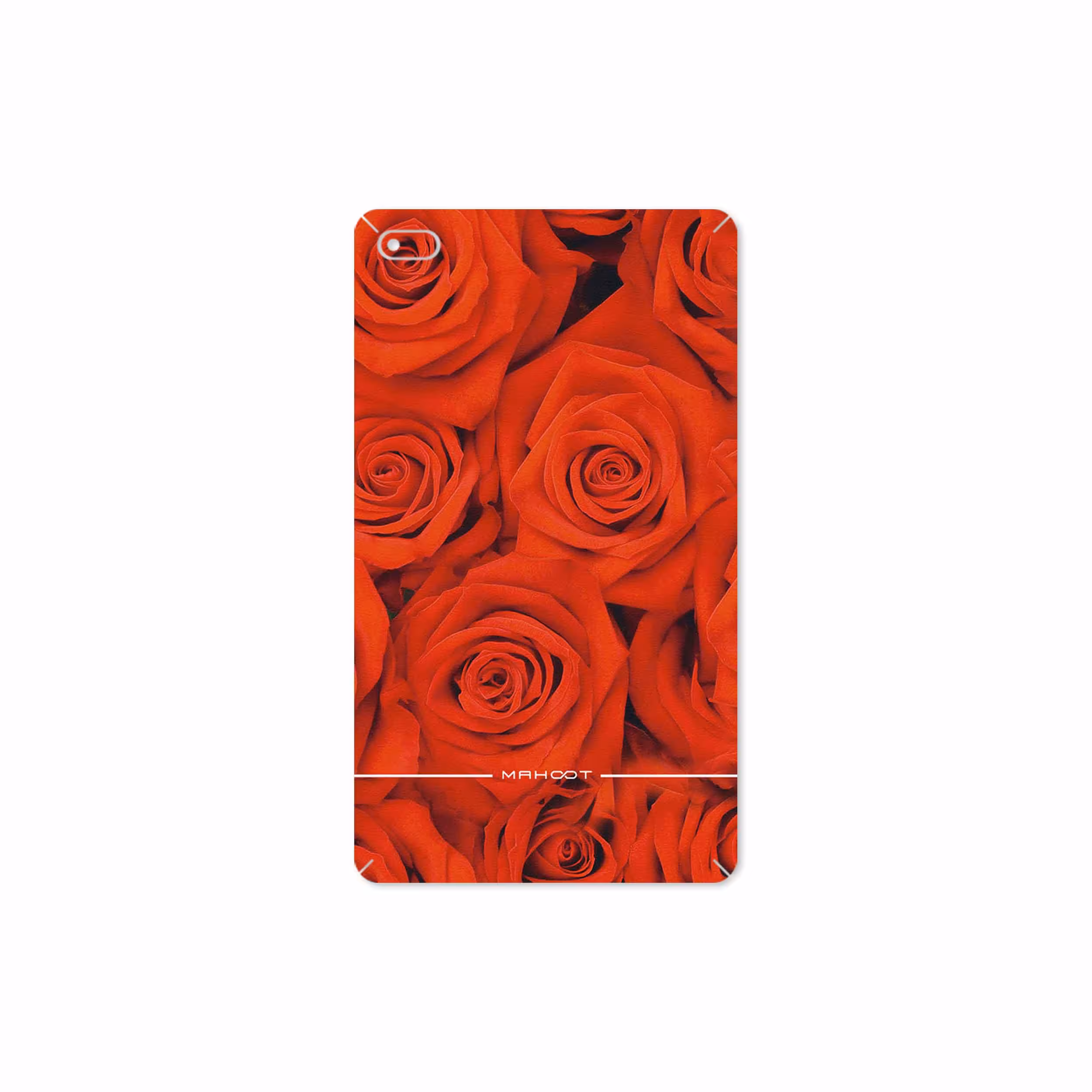 برچسب پوششی ماهوت مدل Red-Flower مناسب برای تبلت لنوو E7