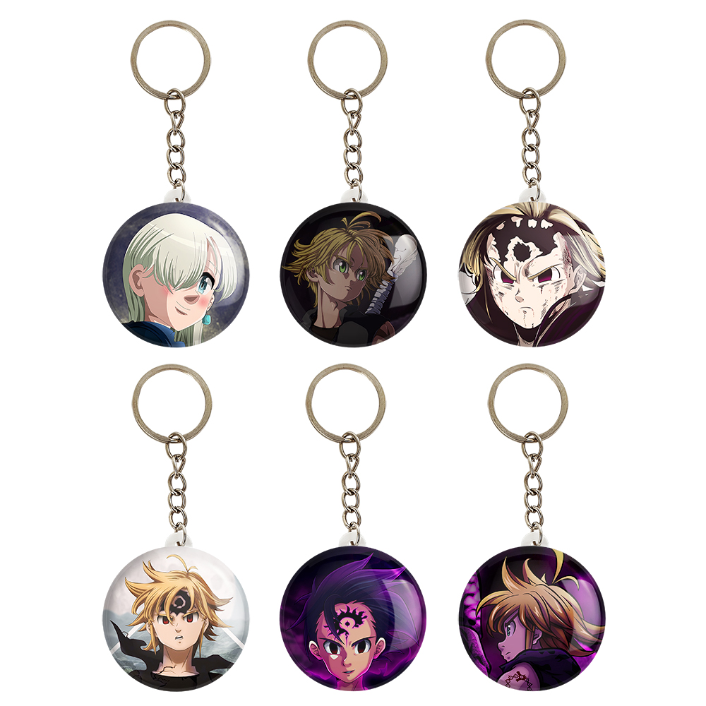 جاکلیدی خندالو مدل انیمه کد 961A مجموعه 6 عددی