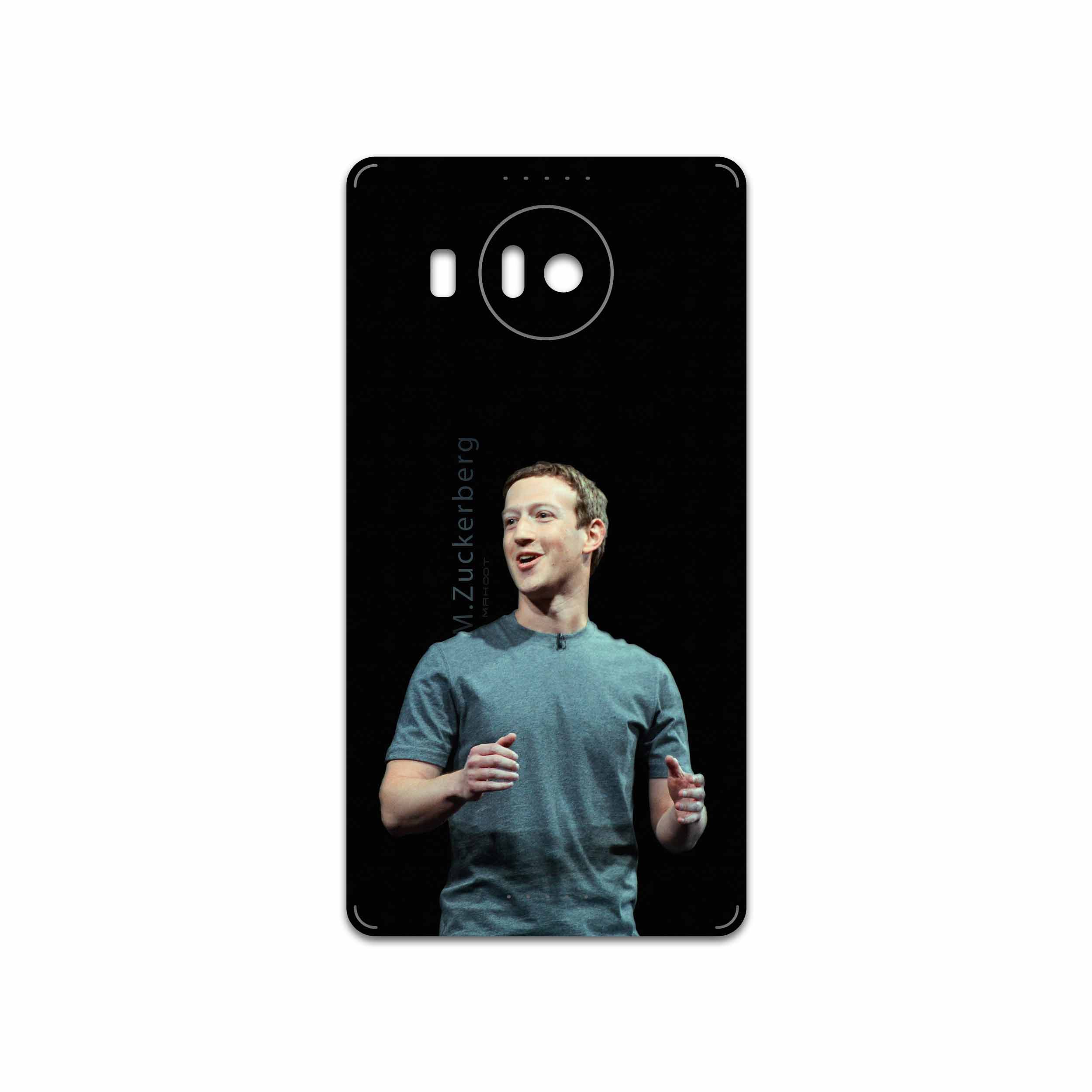 برچسب پوششی ماهوت مدل Mark Zuckerberg مناسب برای گوشی موبایل مایکروسافت Lumia 950 XL