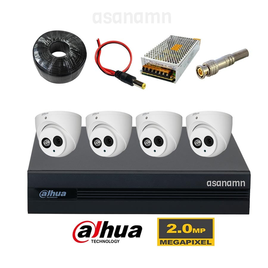 پک دوربین مداربسته داهوا 4کانال 1200EMP-A