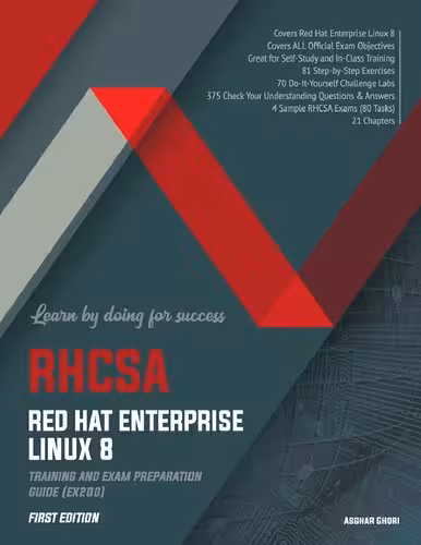 خرید و دانلود نسخه کامل کتاب RHCSA Red Hat Enterprise Linux 8: Training and Exam Preparation Guide (EX200)