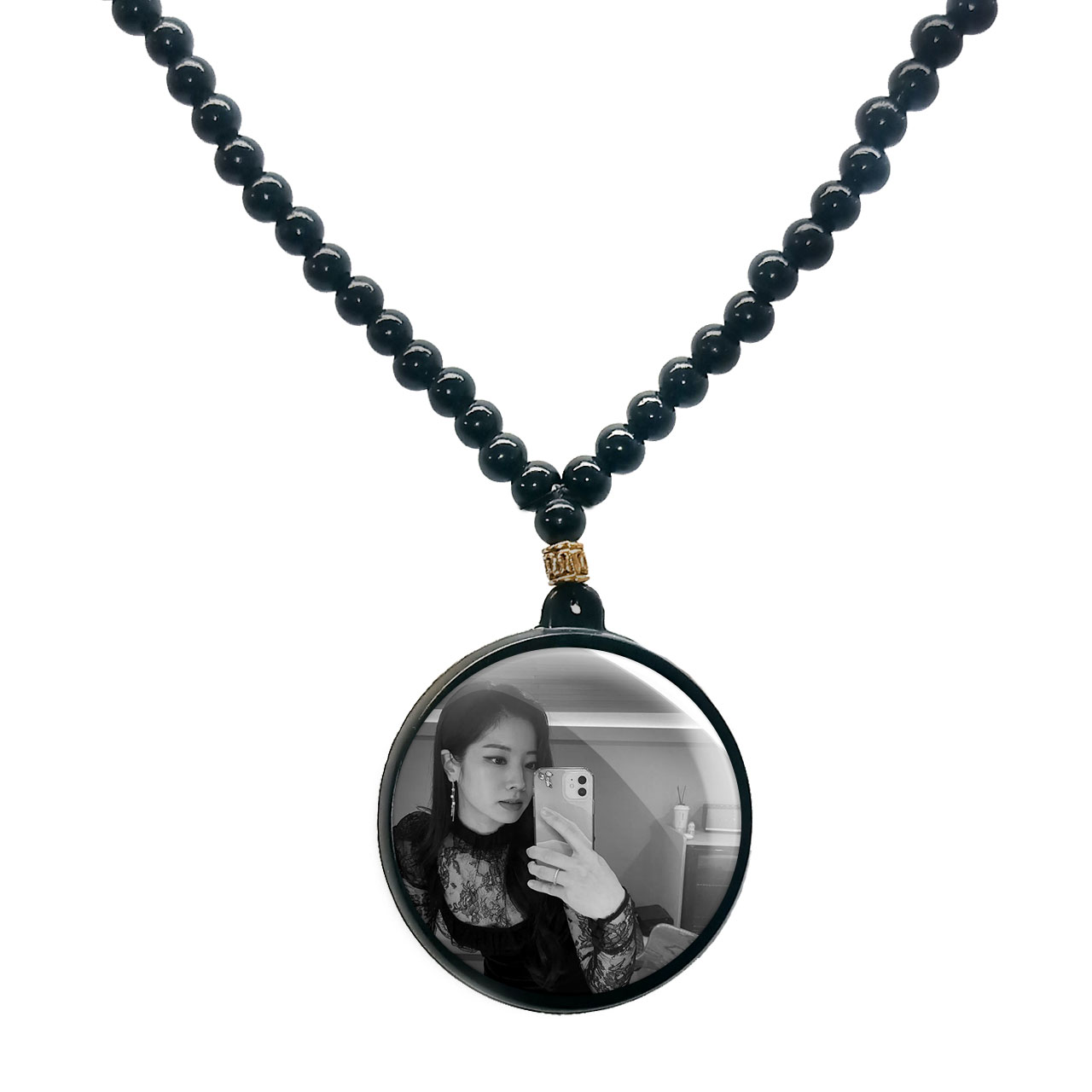 گردنبند پرمانه طرح تو ایس کد pmd.18409 مدل دو طرفه