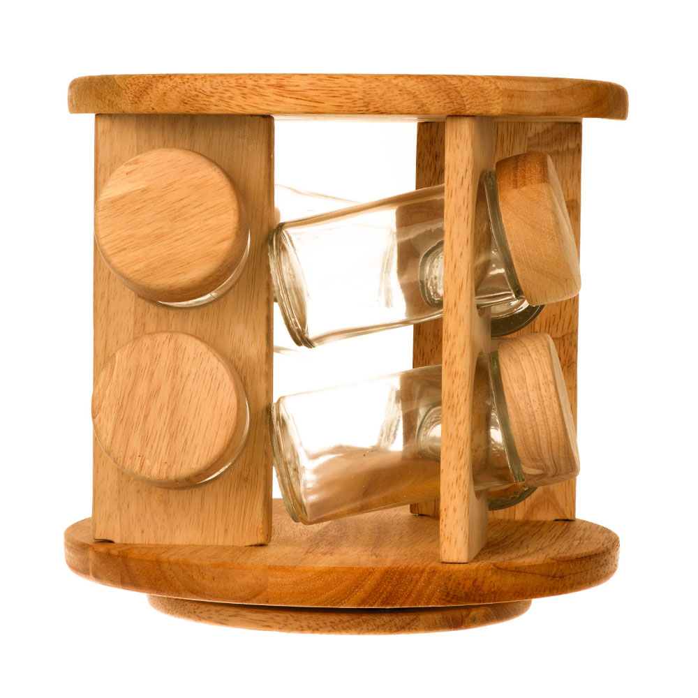 ست جای ادویه 8 پارچه مدل گردان رابروود کد 99081