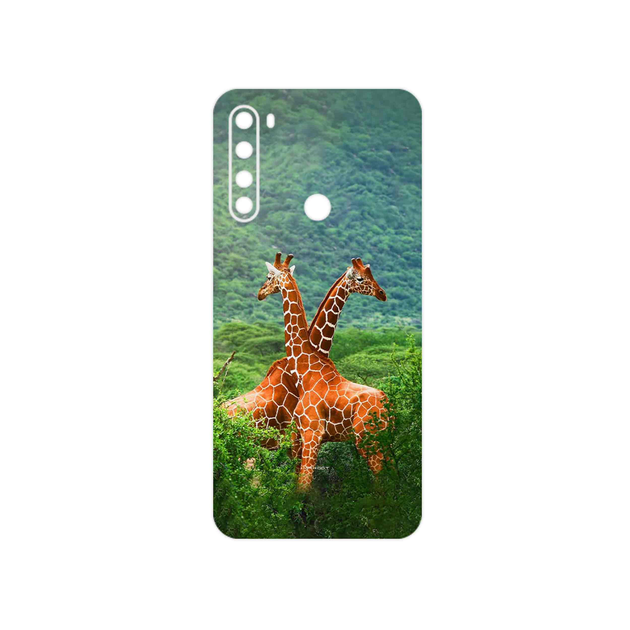 برچسب پوششی ماهوت مدل Giraffe مناسب برای گوشی موبایل شیائومی Redmi Note 8 2021