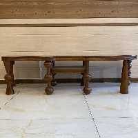 میز تلویزیون قهوه ای چوبی