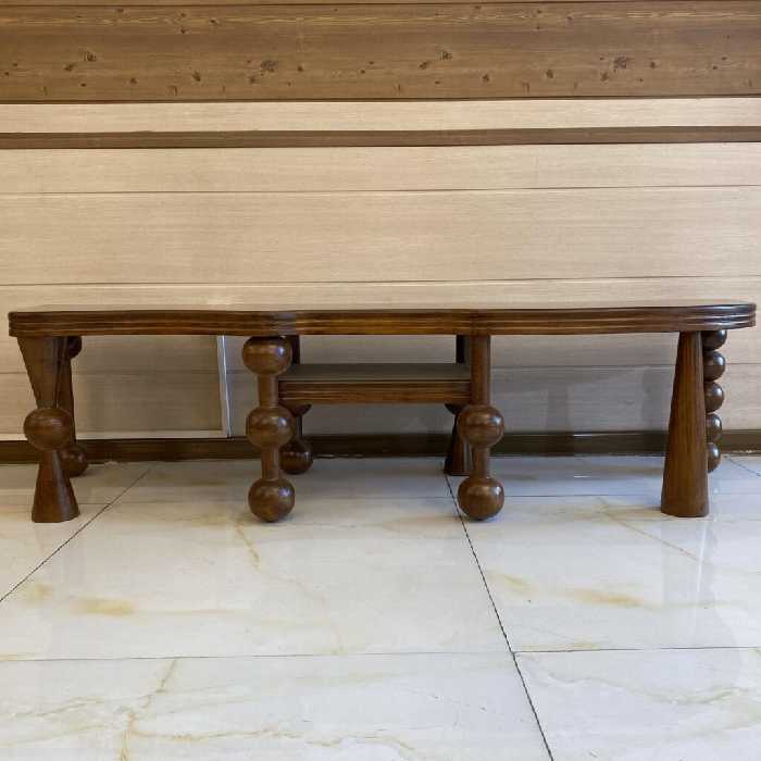 میز تلویزیون قهوه ای چوبی