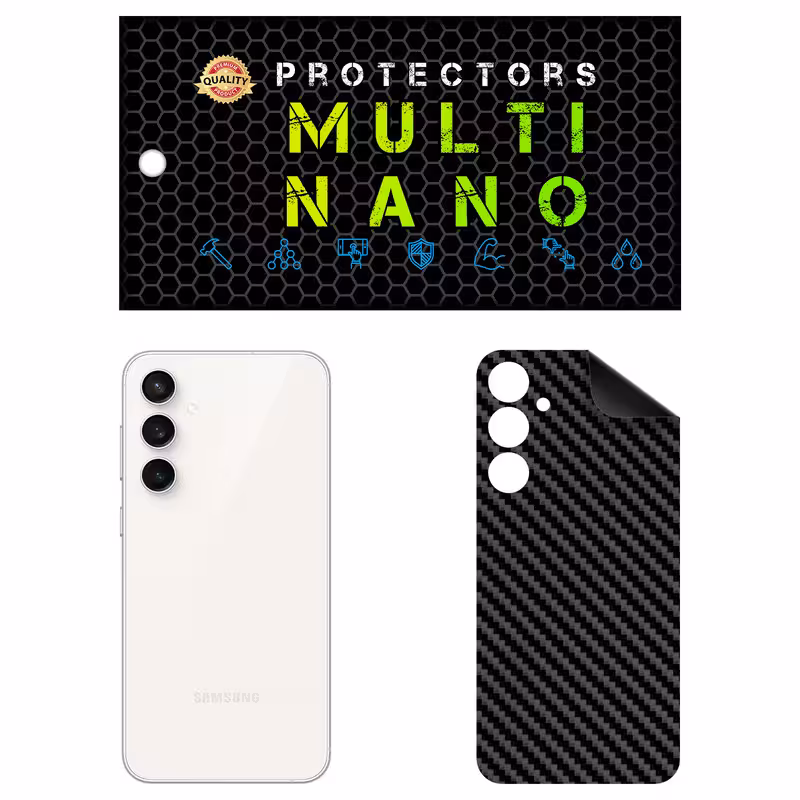 برچسب پوششی مولتی نانو طرح کربن مدل X-F1C مناسب برای گوشی موبایل سامسونگ Galaxy S23 FE | کالا برتری