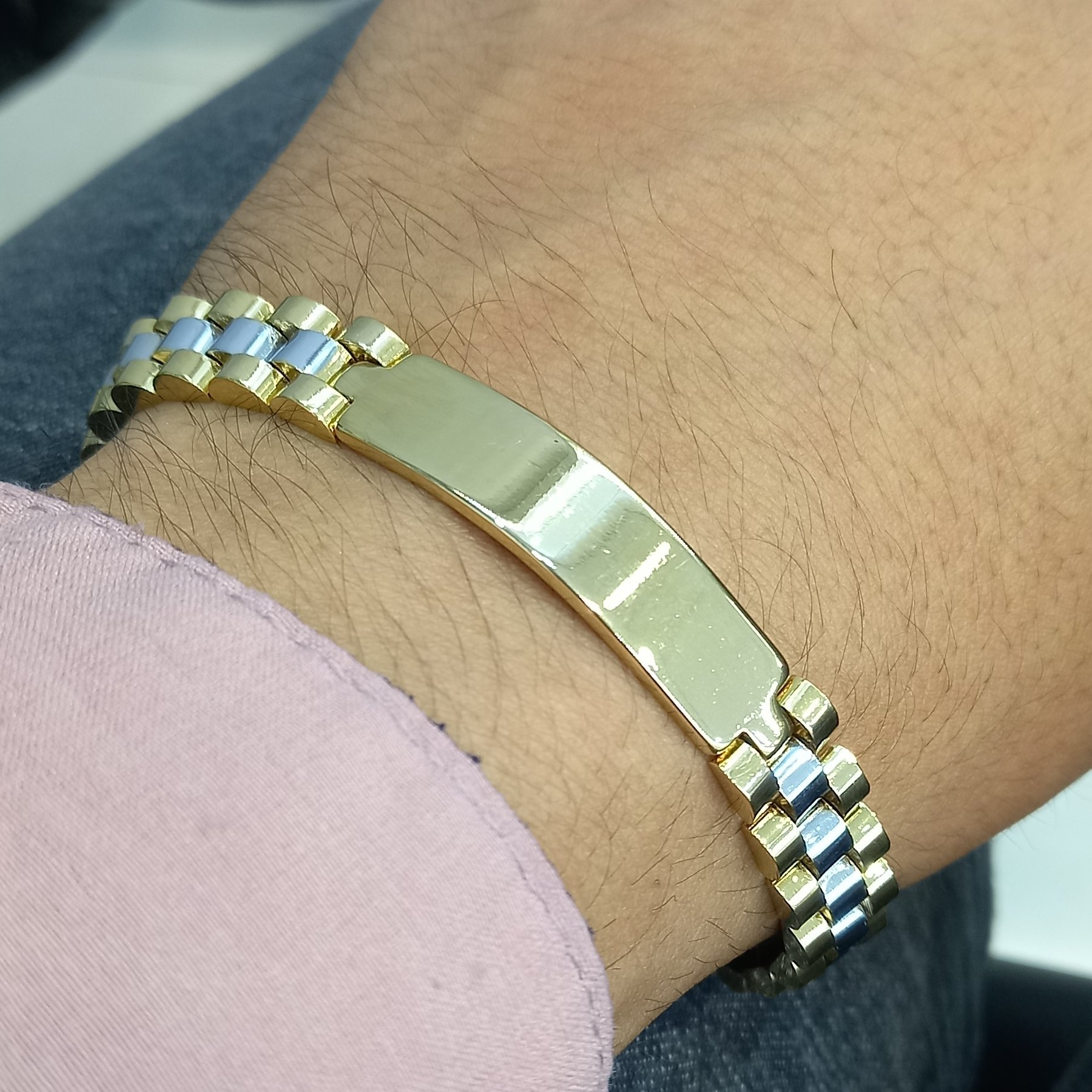 دستبند رولکس پلاک دار