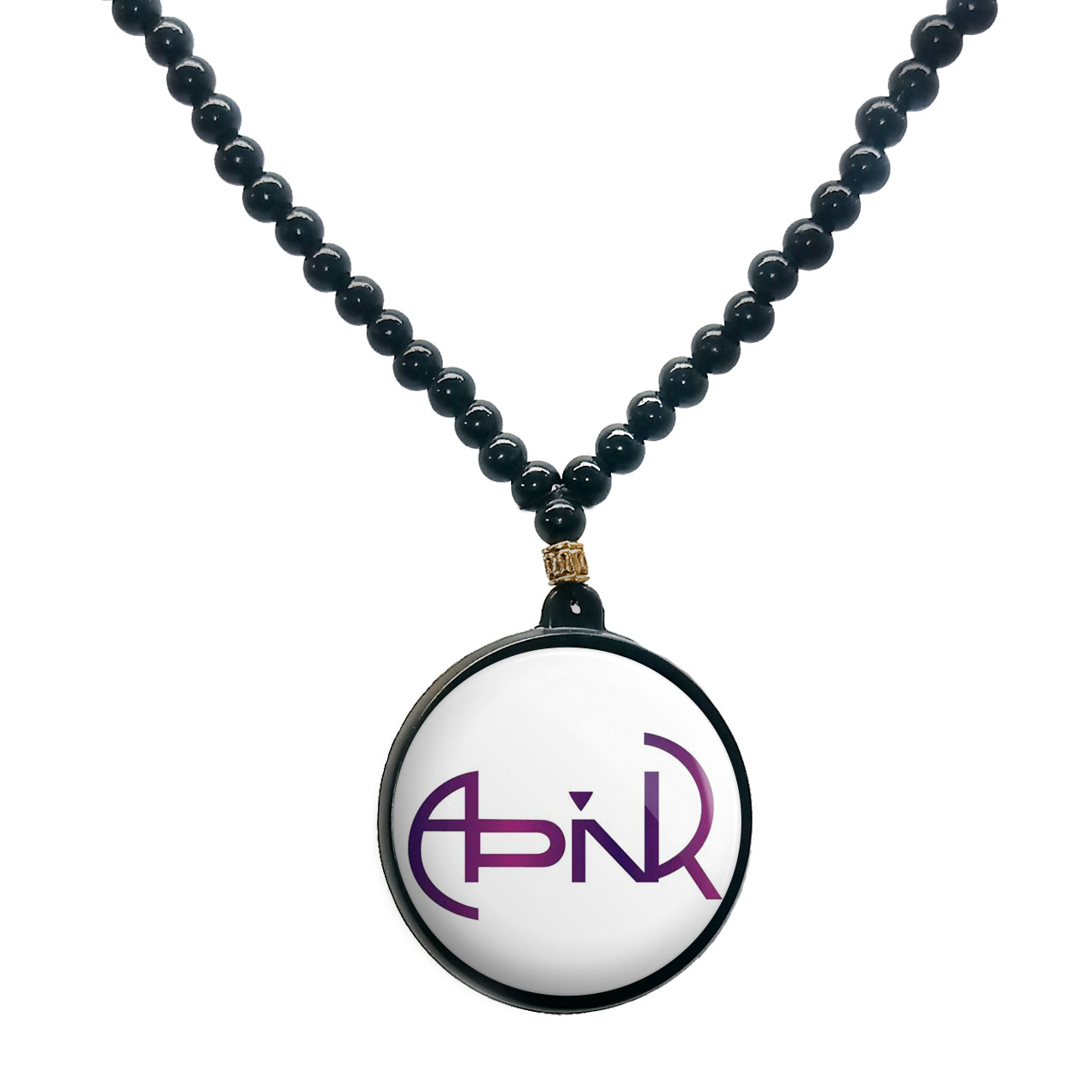 گردنبند پرمانه طرح Apinkگروه موسیقی کد pmd.12051 مدل دو طرفه