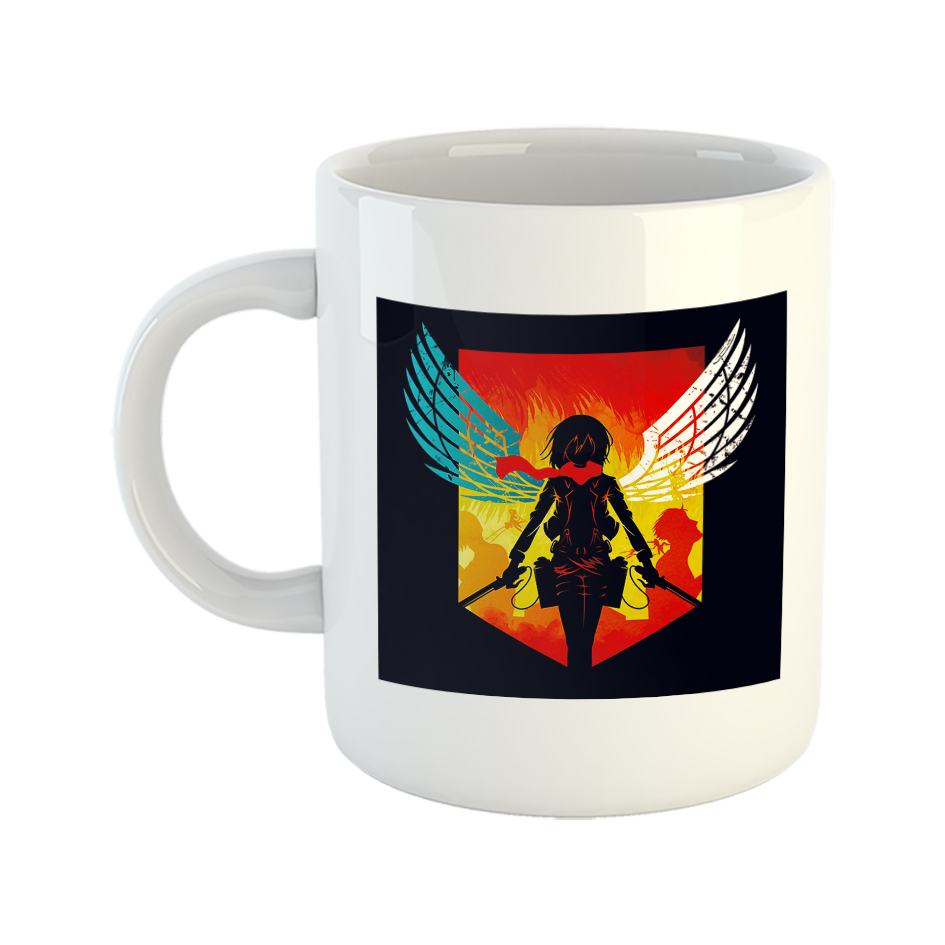 ماگ طرح انیمه‌ی حمله به تایتان‌ها کد 001