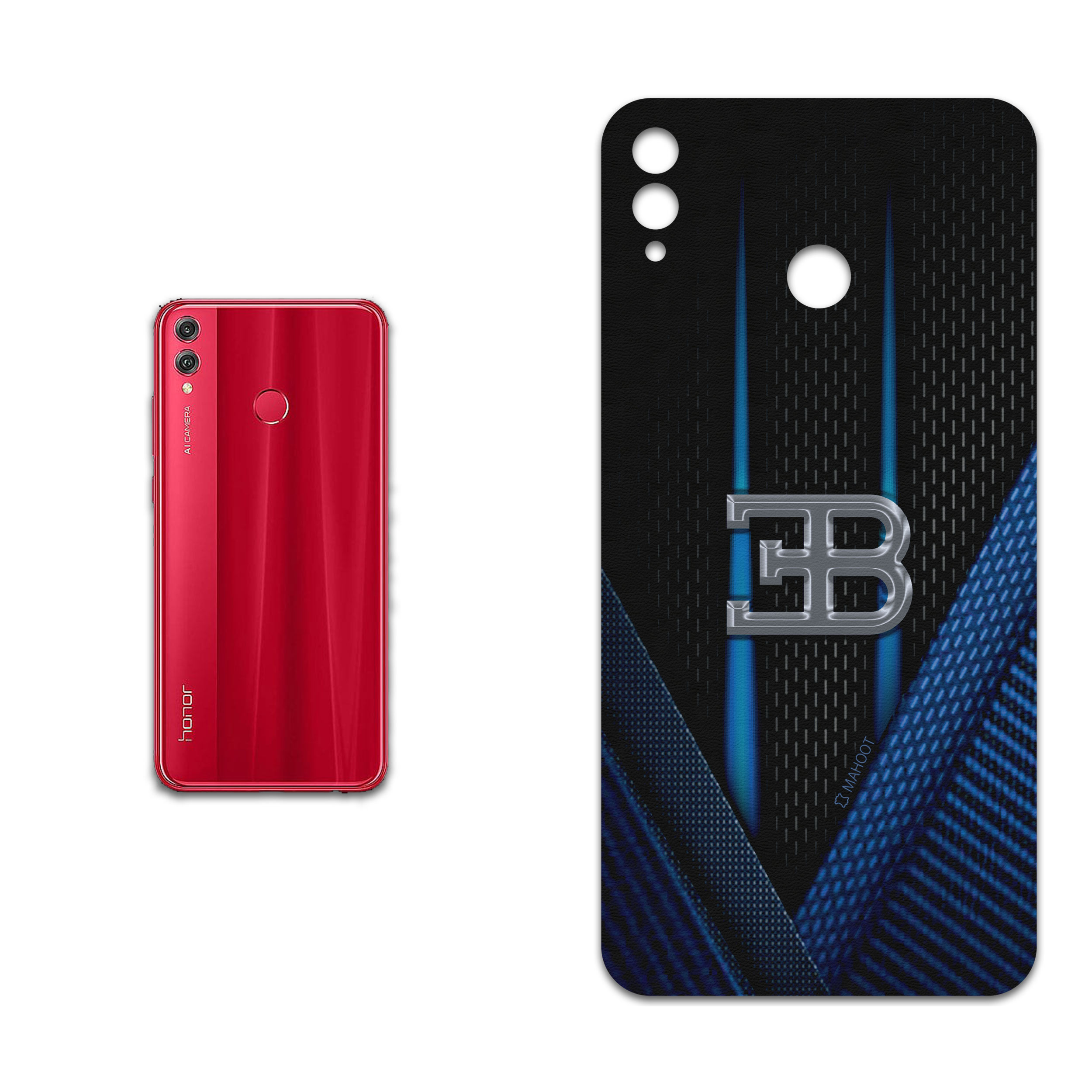برچسب پوششی ماهوت مدل BUGATTI مناسب برای گوشی موبایل آنر 8X Max