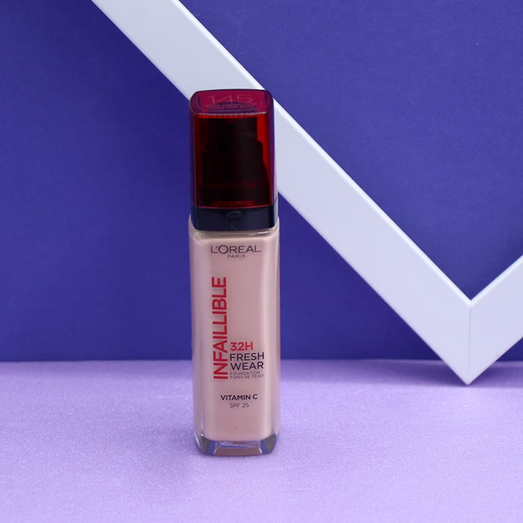 کرم پودر لورال 32 ساعته LOREAL INFAILLIBLE Fresh Wear شماره 145 کد 91576