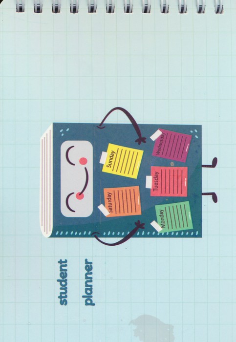 دفترچه یادداشت student planner (کد 507)،(سیمی) - ناشربوک | خرید آنلاین کتاب