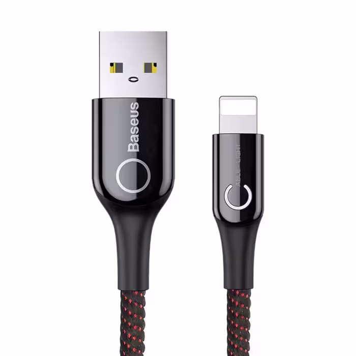 کابل تبدیل USB به لایتنینگ باسئوس مدل CD_01 C-SHAPED طول 1 متر