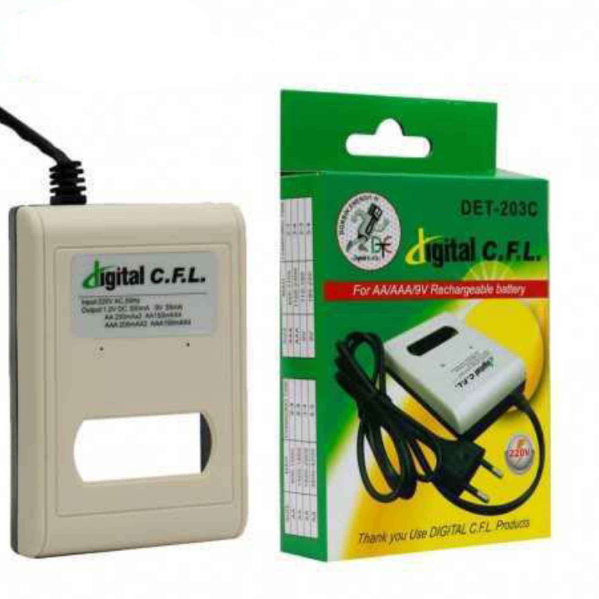 شارژر باتری cfl مدل det-203 کیفیت عالی