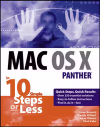 خرید و دانلود نسخه کامل کتاب Mac OS X Panther in 10 Simple Steps or Less