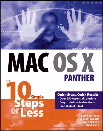 خرید و دانلود نسخه کامل کتاب Mac OS X Panther in 10 Simple Steps or Less