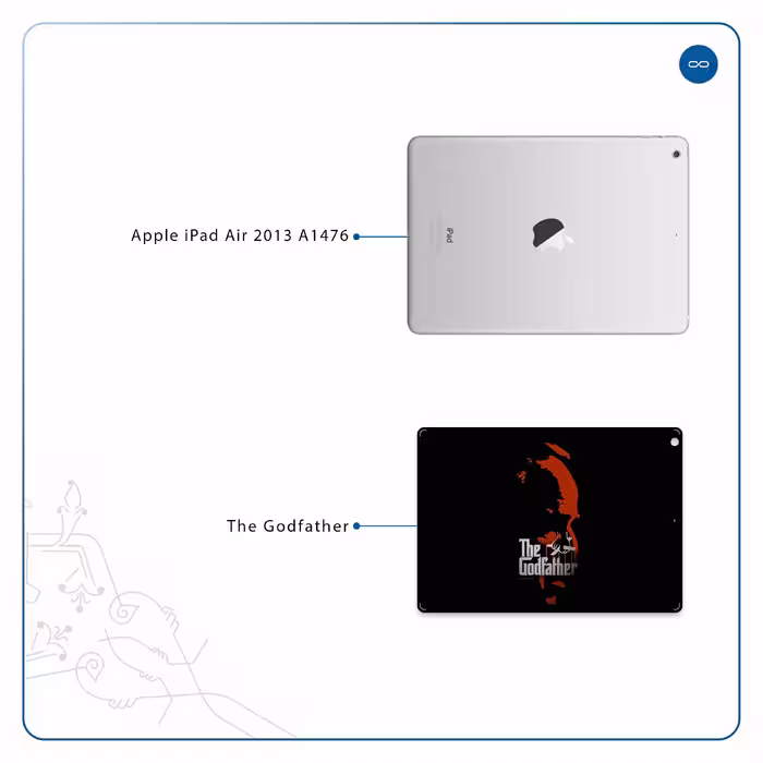 برچسب پوششی ماهوت مدل The Godfather مناسب برای تبلت اپل iPad Air 2013 A1476