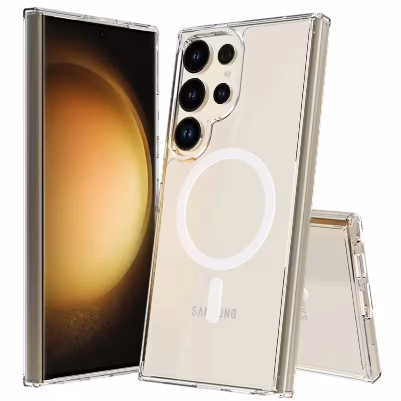 قاب مگ سیف شفاف مناسب برای Samsung Galaxy S24 Ultra (پک سامسونگ استوری)