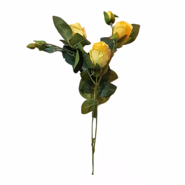 گل مصنوعی مدل رز دو غنچه کد 152