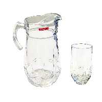 سرویس پارچ و لیوان 7 پارچه نوری تازه مدل استاتیک کد 101