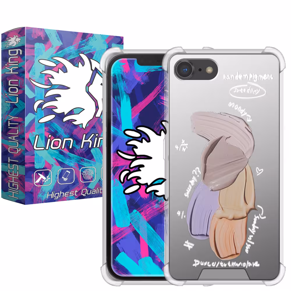 کاور لاین کینگ مدل آینه ایی نشکن طرح گواش مناسب برای گوشی موبایل اپل iPhone 7 8