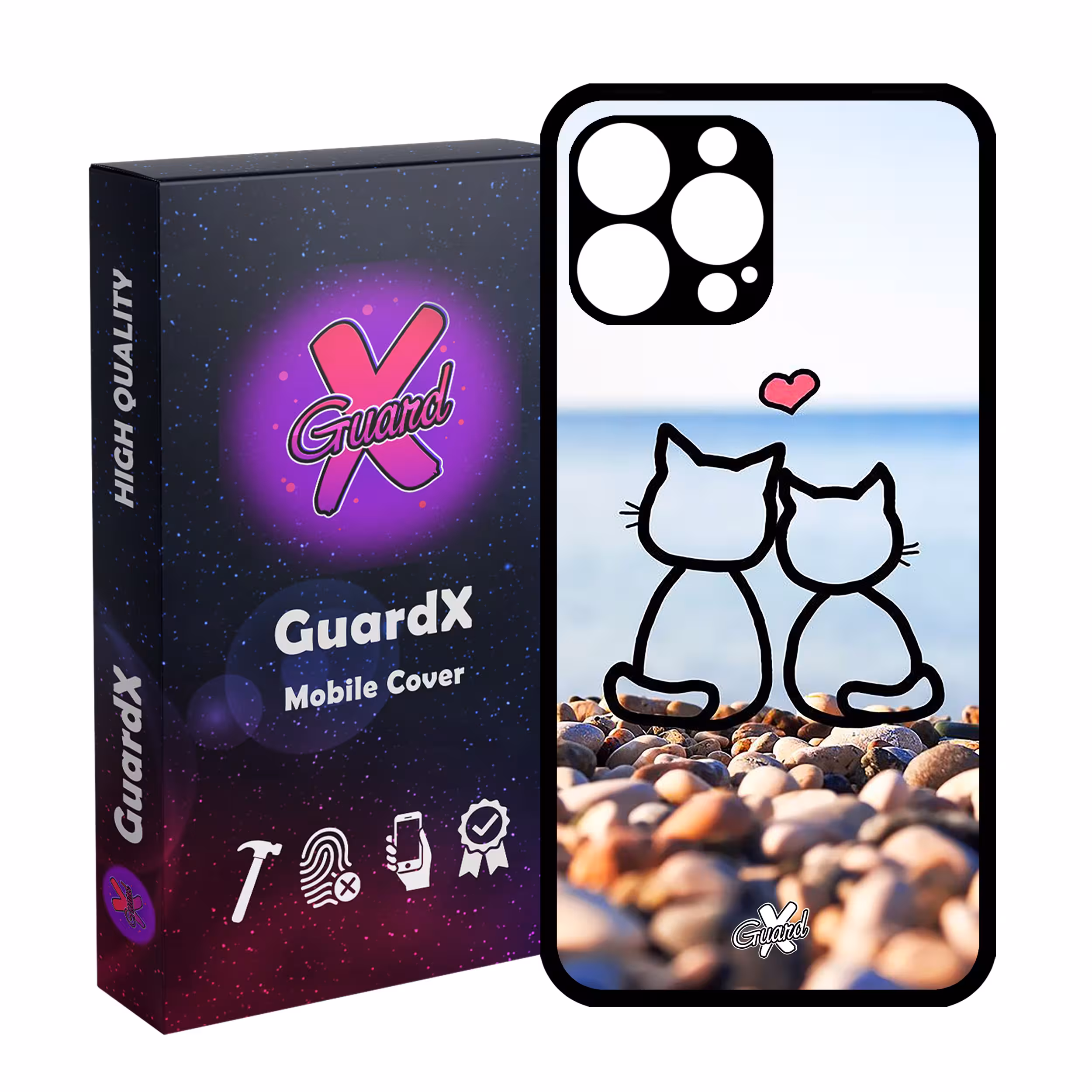کاور گارد ایکس طرح Love مدل Glass10016 مناسب برای گوشی موبایل اپل iPhone 13 Pro Max