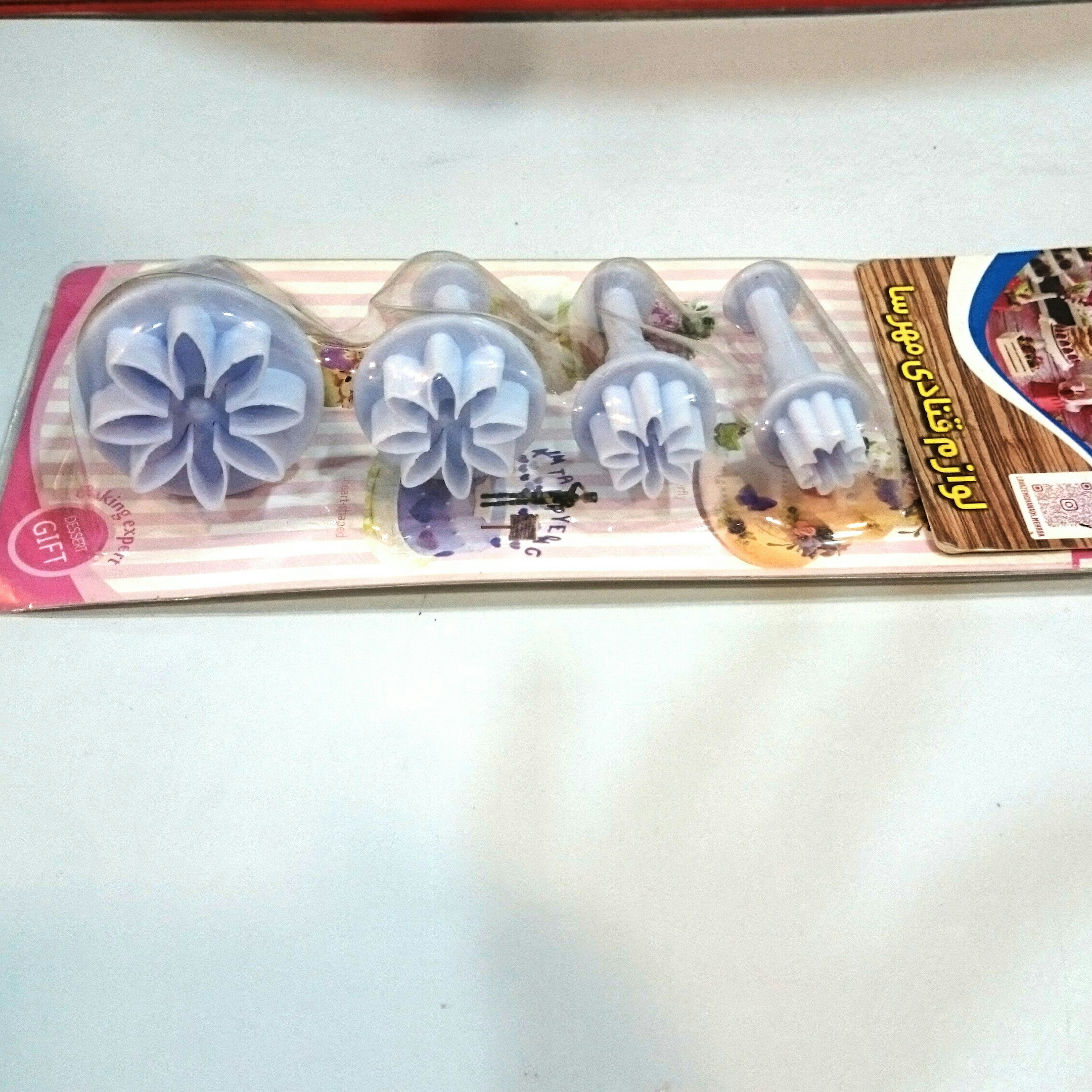 کاتر فشاری 4 عددی گل مینا