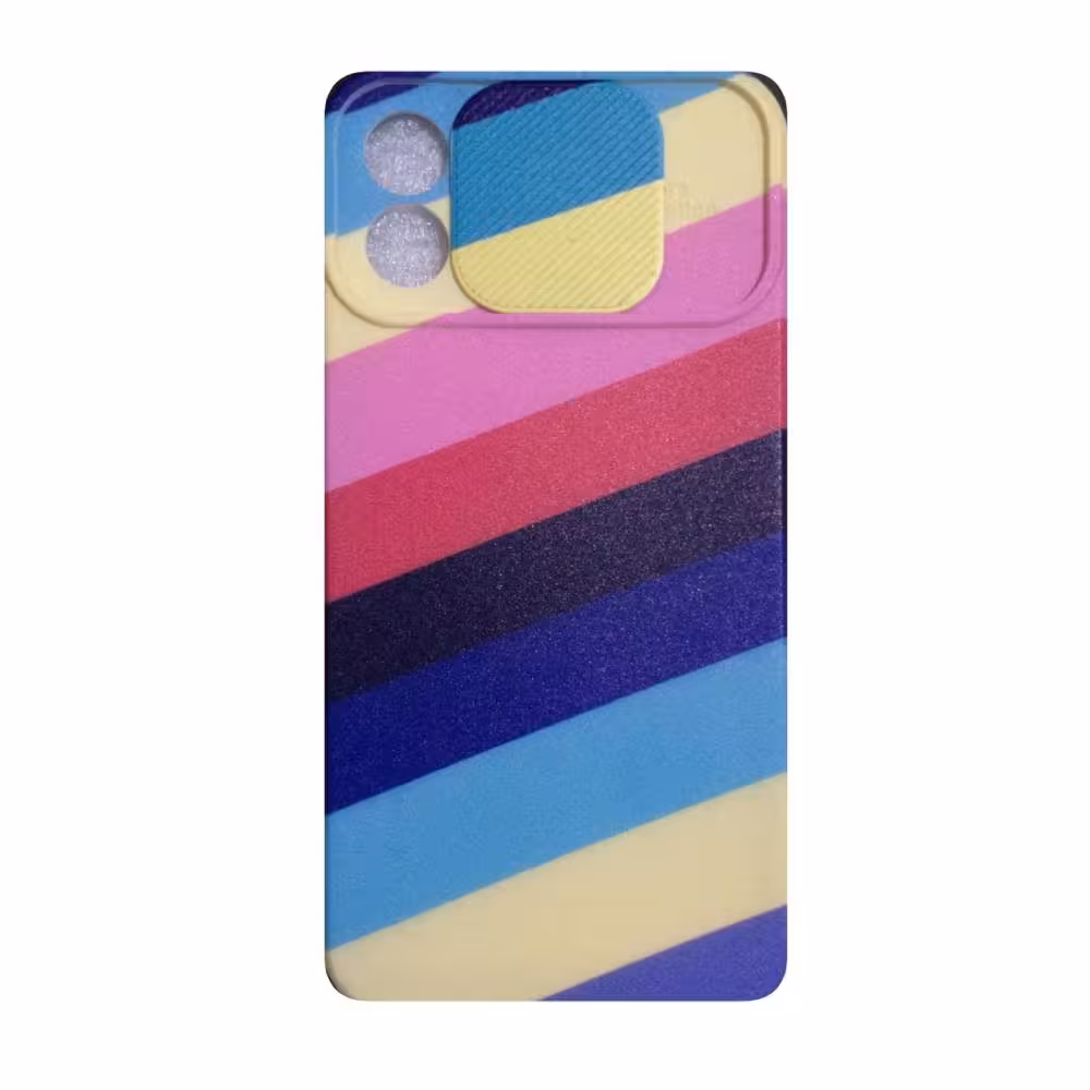 کاور مدل سیلیکونی طرح 7 color کد L800 مناسب برای گوشی موبایل اپل iphone 12 pro 