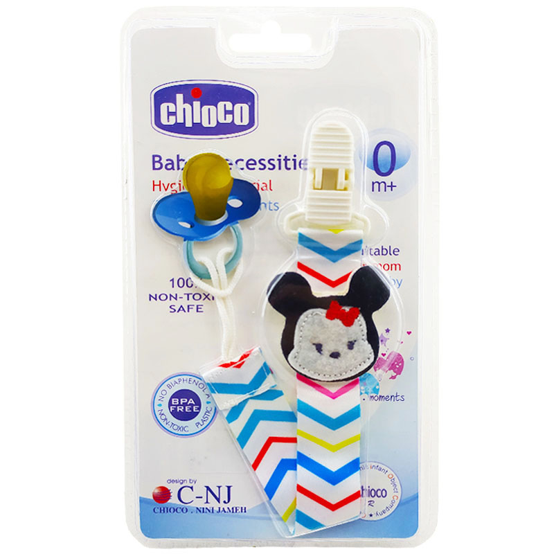 بند پستانک پارچه ای طرح میکی موس چیوکو  Chioco