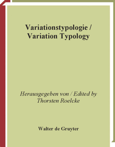 خرید و دانلود نسخه کامل کتاب Variationstypologie Variation Typology: A Typological Handbook of European Languages