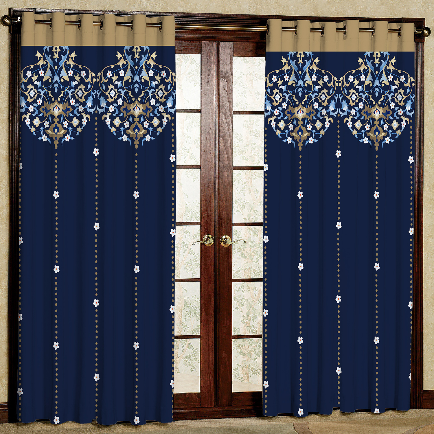 پرده مدل  هازان پانچی کد 1914 سایز 140x200 سانتی متر